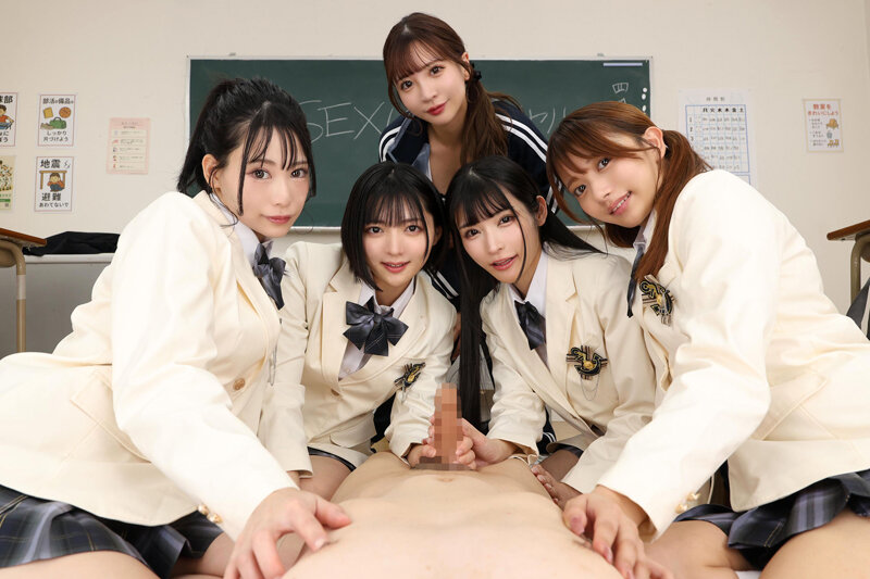 【VR】【KMPVR-彩-1，000タイトル突破記念版】果てたら負け！何度射精してもクラスの女子が目の色を変えて僕をイカせまくる学園SEXバトルロワイヤル 5
